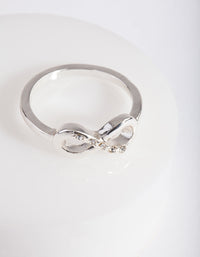Silver Diamante Infinity Ring - link has visual effect only