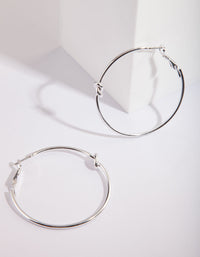 Silver Knot Hoop Earrings - link has visual effect only