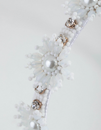 Beaded Flower Detail Alice Band - link has visual effect only
