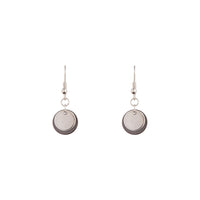 Double Metal Disc Drop Earrings - link has visual effect only