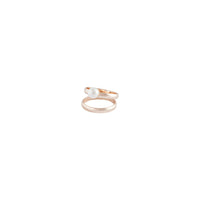 Rose Gold Double Band Pearl Ring - link has visual effect only